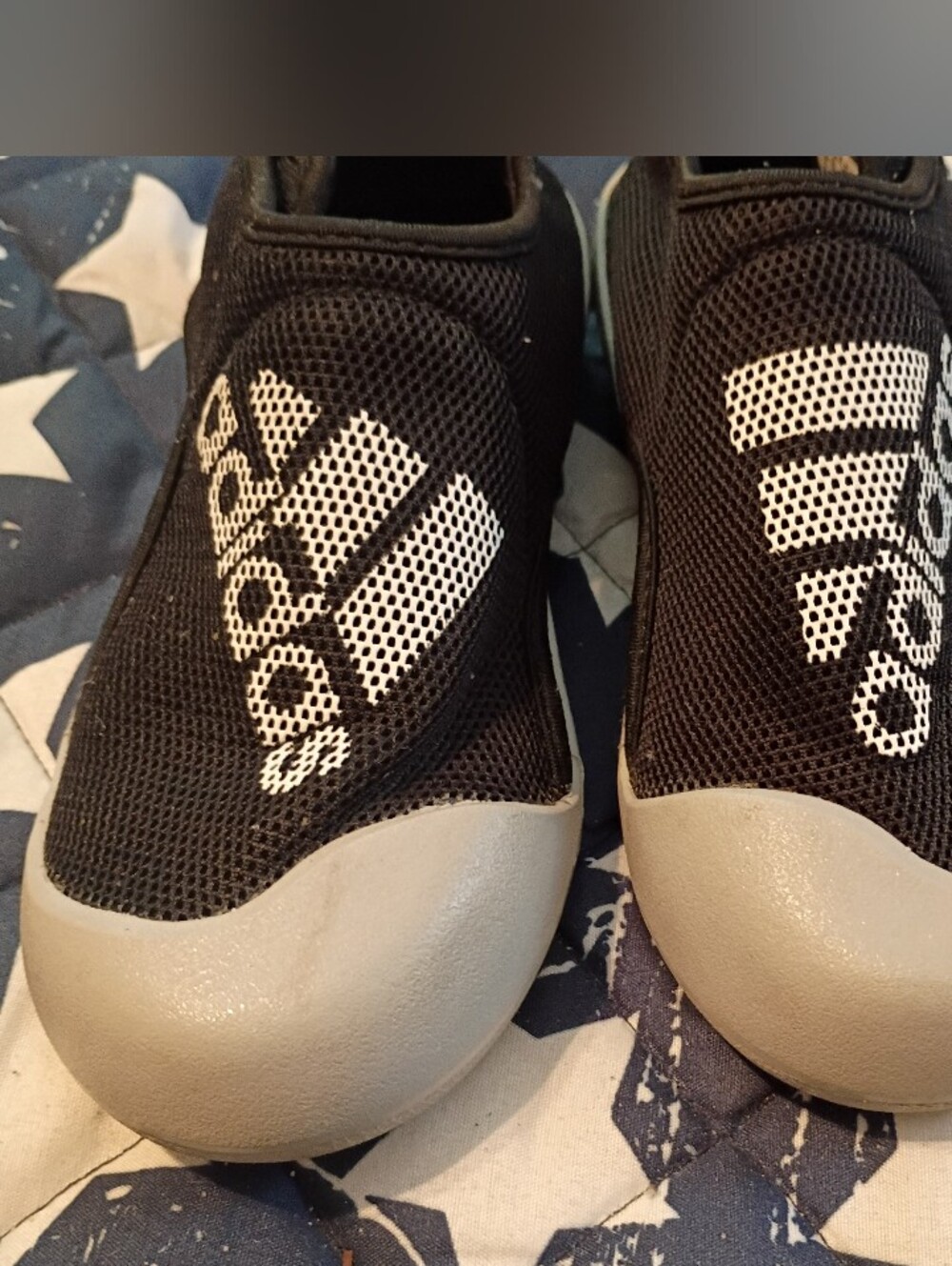 Kids Adidas Alta Ventura Slip-On Mesh Water shoes with White Logo